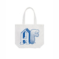 Agaric Fly Black & Blue AF Tote Bag (White) - August Shop
