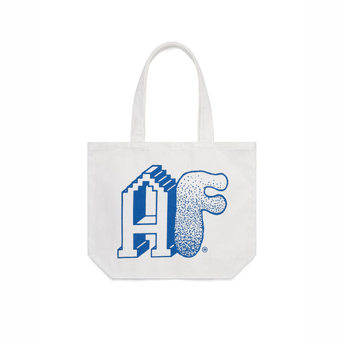Agaric Fly Black & Blue AF Tote Bag (White) - August Shop