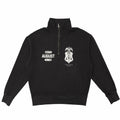 August 8 Year Anniversary "Caduceus Crest" 1/4 Zip Sweatshirt (Faded Black) - August Shop