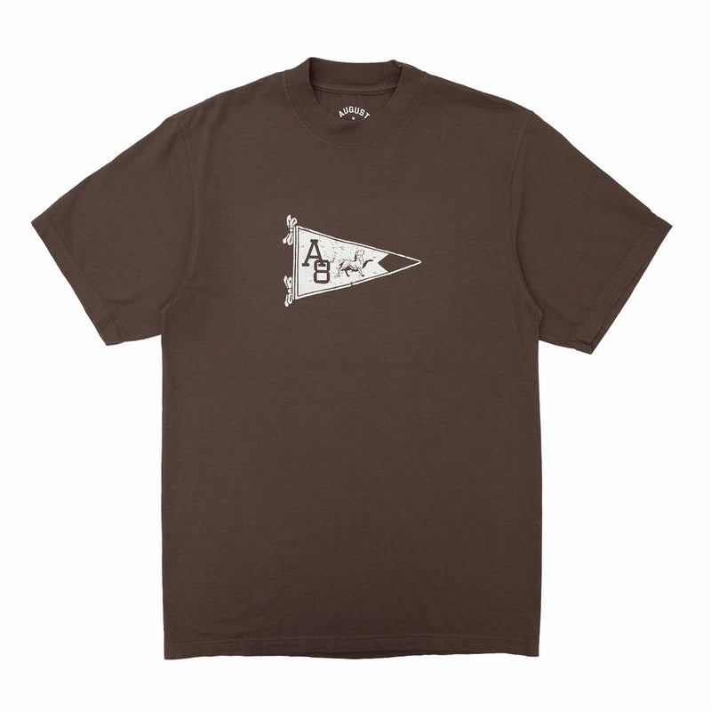 August 8 Year Anniversary "Ram Pennant" Heavyweight T-Shirt (Mocha) - August Shop