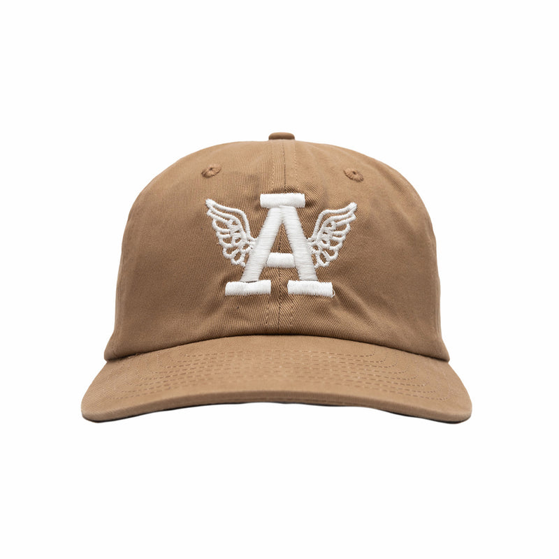 August 8 Year Anniversary "Winged A" 6 Panel Cotton Cap (Dune) - August Shop