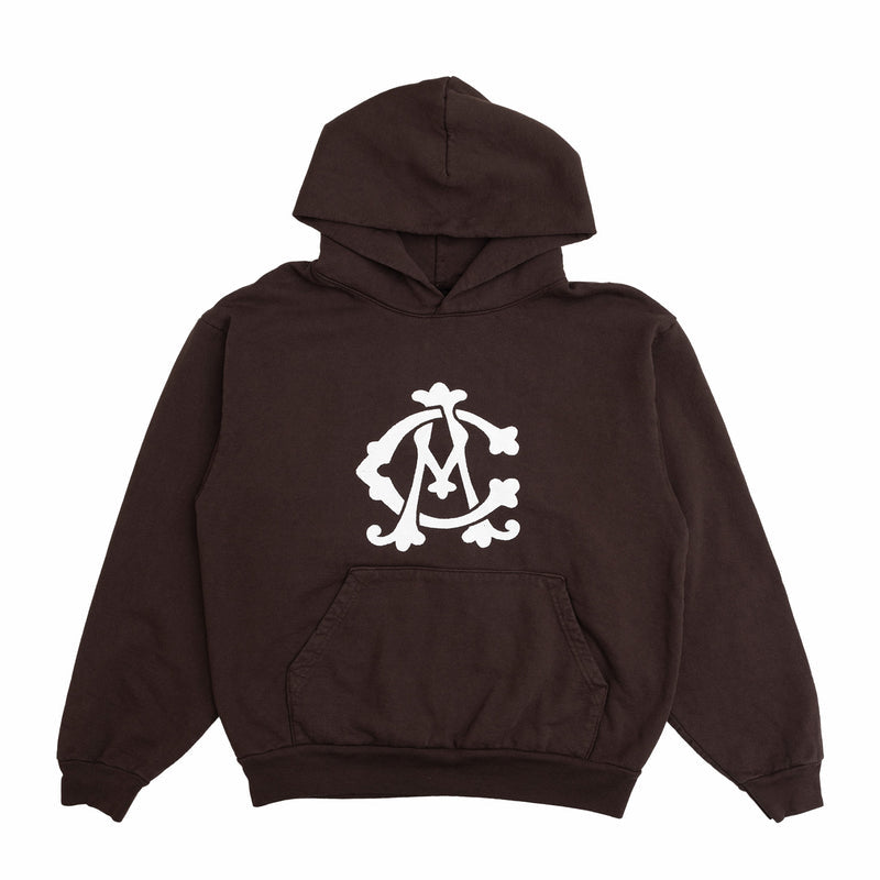 August "Cigar Lounge - A Smokers Sanctuary” 14oz Cotton Hoodie (Chocolate) - August Shop