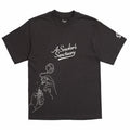 August "Cigar Lounge - A Smokers Sanctuary" Cropped Tee (Off Black) - August Shop