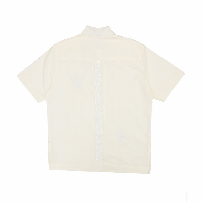 August "Cigar Lounge - Cuban Heritage" Guayabera (Off White) - August Shop