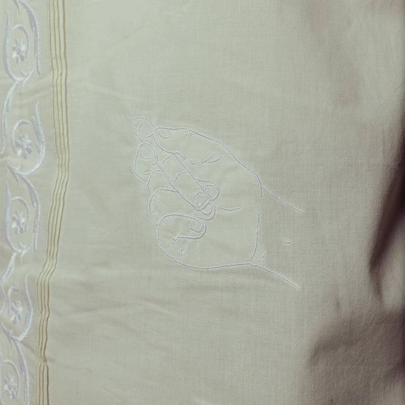 August "Cigar Lounge - Cuban Heritage" Guayabera (Off White) - August Shop