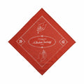 August "Cigar Lounge" Japanese Cotton Bandana (Rust Red) - August Shop