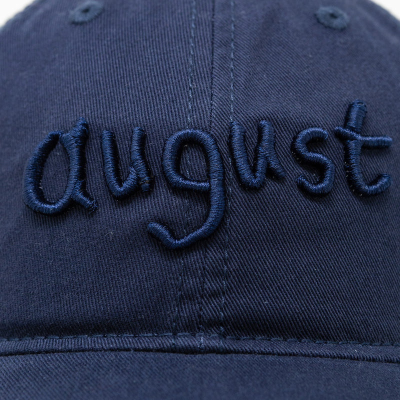August "Father & Son" Scribble Logo Dad Hat (Navy) - August Shop