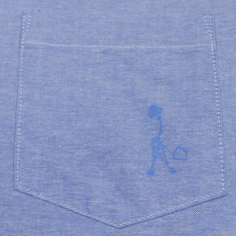 August "Father & Son" Scribble Oxford Shirt (Blue) - August Shop