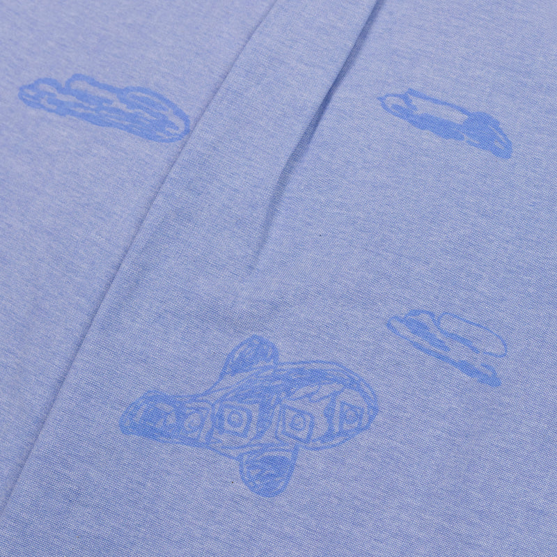 August "Father & Son" Scribble Oxford Shirt (Blue) - August Shop
