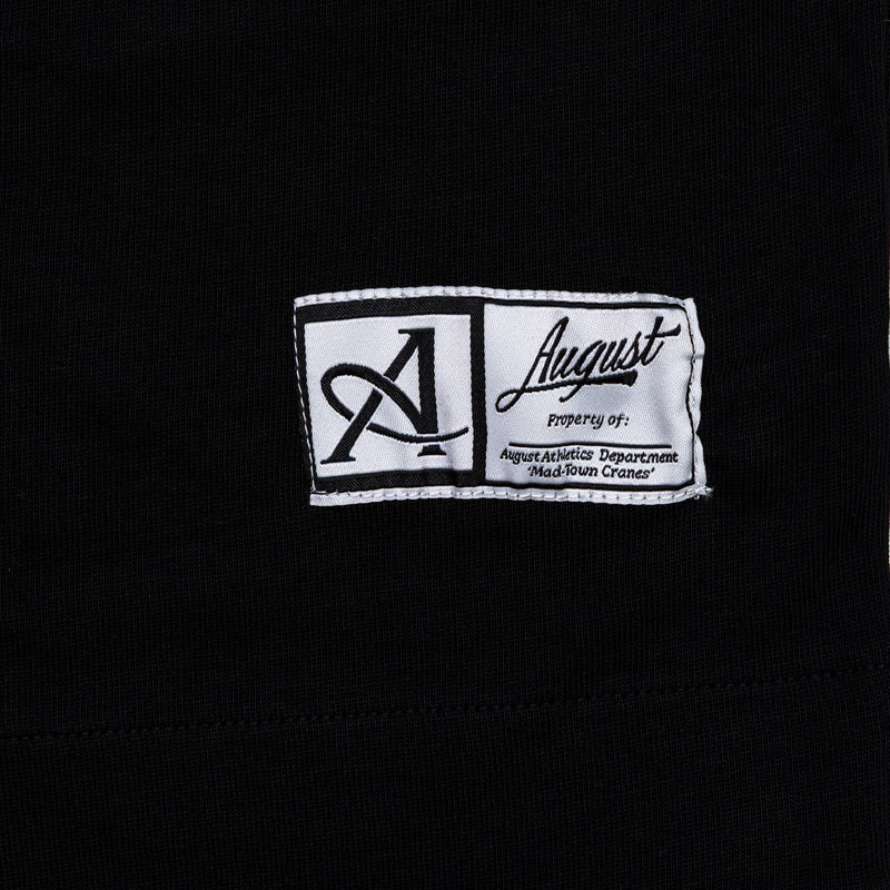 August "Mad-Town Cranes" Hometown Baseball Jersey (Black) - August Shop