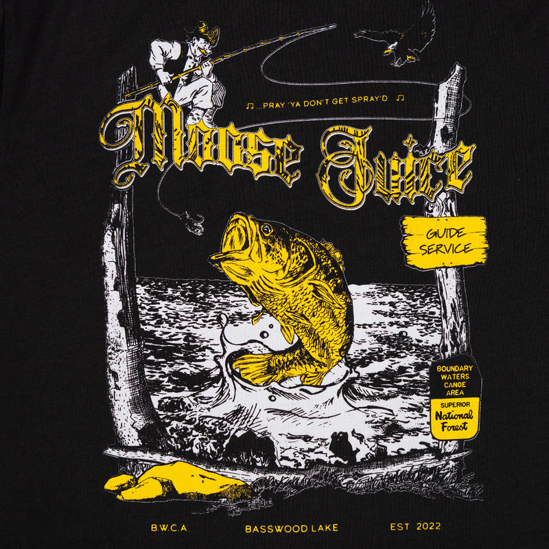 August "Moose Juice Guide Service" 6.5oz Cotton T-Shirt (Cole) - August Shop