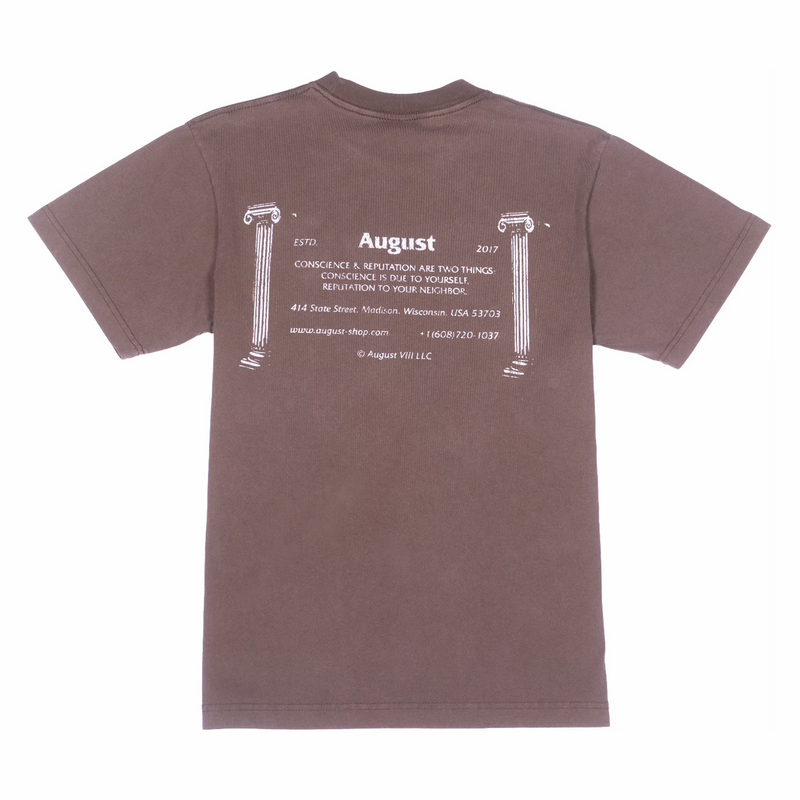 August "Shop Tee" 7.5oz Heavyweight T-Shirt (Cub) - August Shop