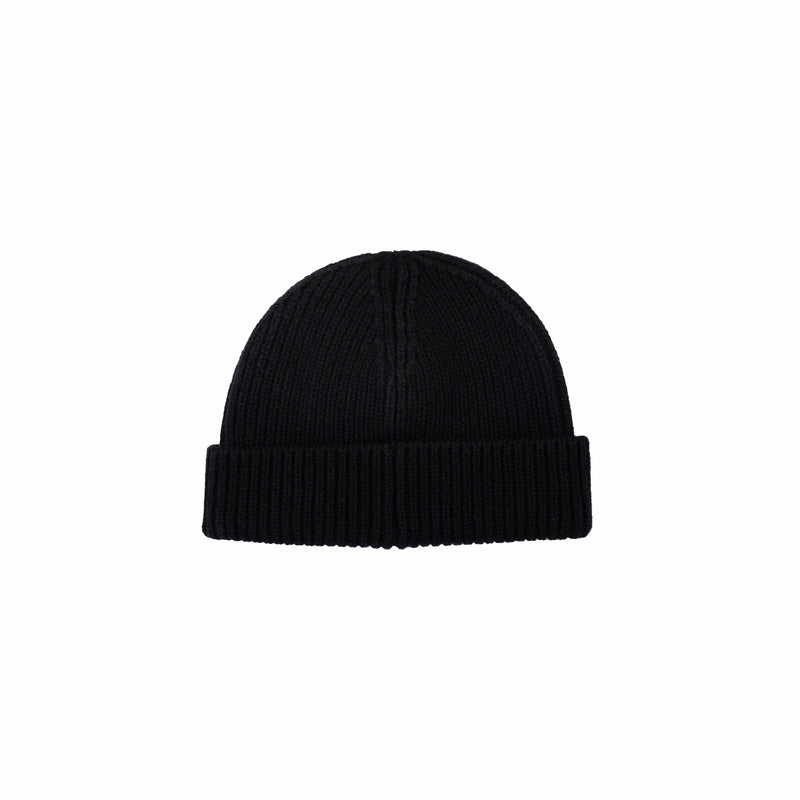 August "Ski the Midwest" Merino Wool Short Fisherman Beanie (Black) - August Shop