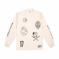 August "Varsity" Hometown Baseball Waffle Knit Thermal (Crème) - August Shop