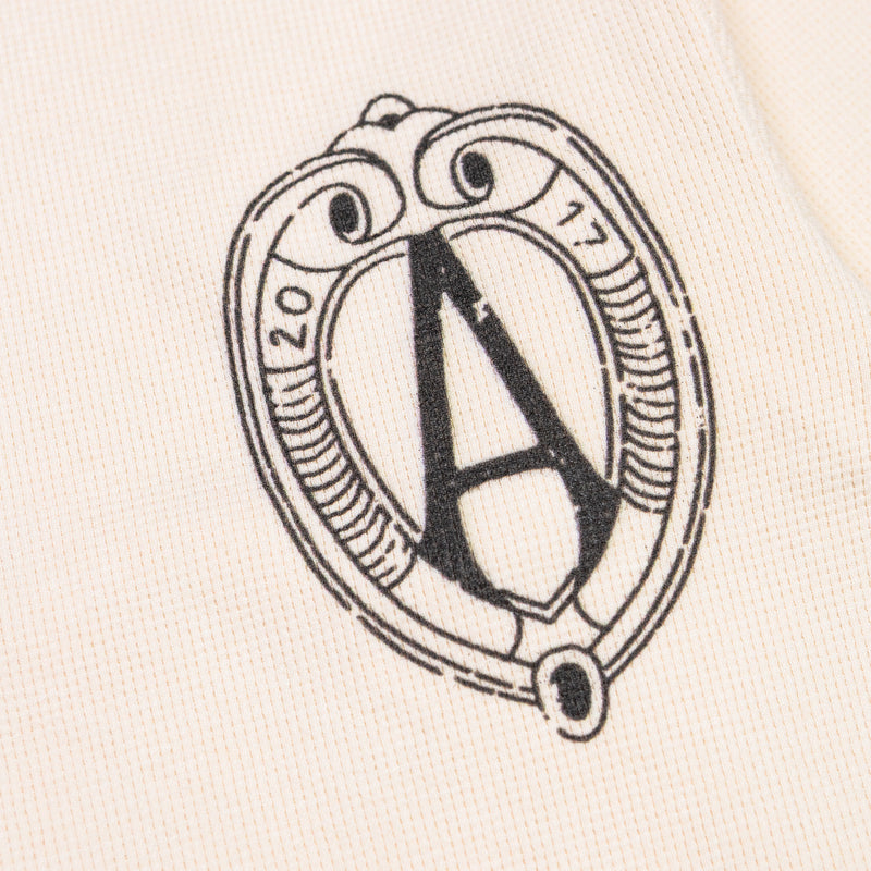 August "Varsity" Hometown Baseball Waffle Knit Thermal (Crème) - August Shop