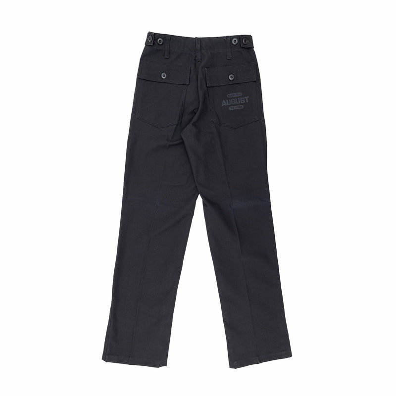 August x Stan Ray 8 Year Anniversary "Mercurial" Camp Trouser (Black) - August Shop