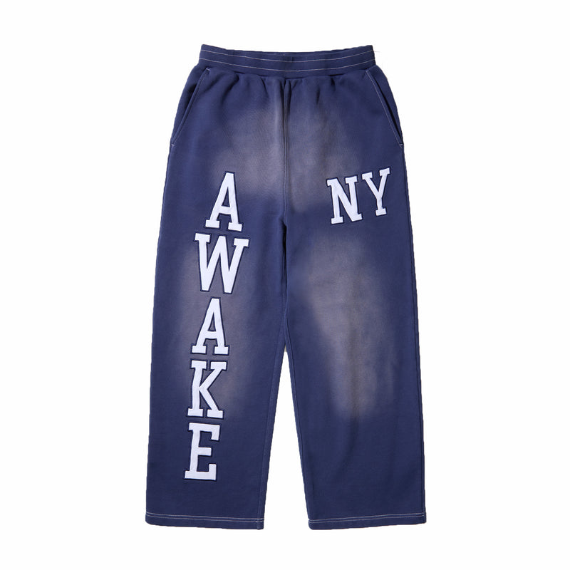 Awake NY Collegiate Open Hem Sweatpants (Navy) - August Shop