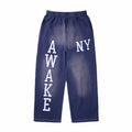 Awake NY Collegiate Open Hem Sweatpants (Navy) - August Shop