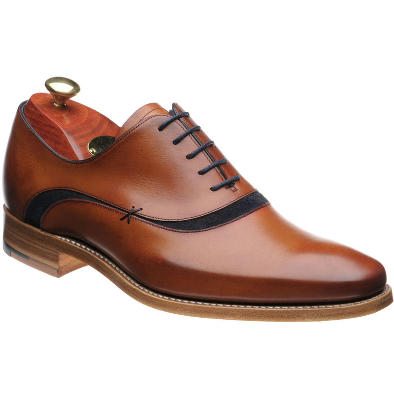 Product image for Barker Emerson in rosewood and navy suede
