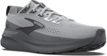 Quarter turn view Men's Brooks Footwear style name Beast GTS 26 Double Wide in color Gray/ Gray/ Blackened Pearl. Sku: 110455-4E004