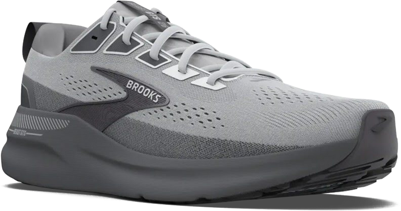 Quarter turn view Men's Brooks Footwear style name Beast GTS 26 Medium in color Gray/ Gray/ Blackened Pearl. Sku: 110455-1D004