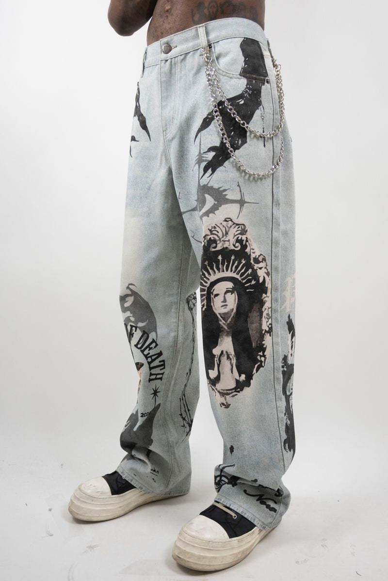 Beauty Of Death Baggy Jean