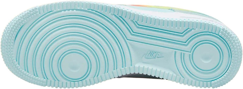 Big Kid's Air Force 1 BG Glacier Blue/Total Orange (HF4782 474)