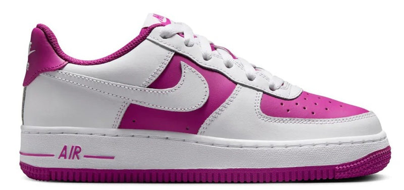 Big Kid's Air Force 1 BG White/Hot Fuchsia (HV0938 100)