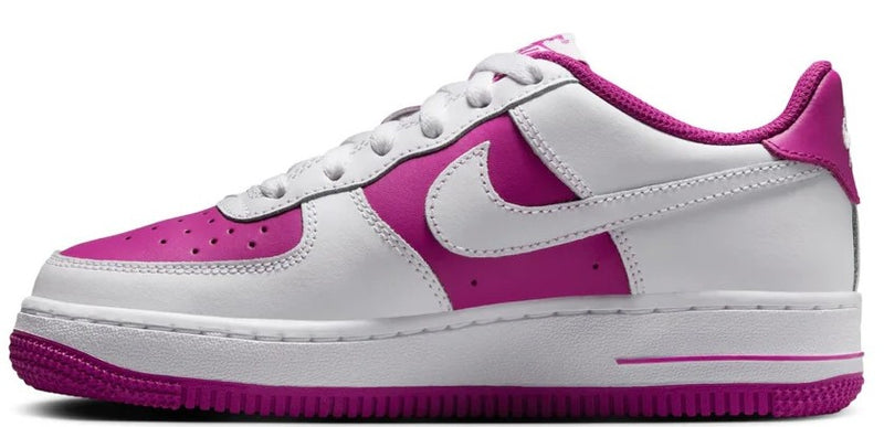 Big Kid's Air Force 1 BG White/Hot Fuchsia (HV0938 100)