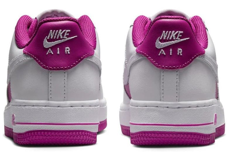 Big Kid's Air Force 1 BG White/Hot Fuchsia (HV0938 100)