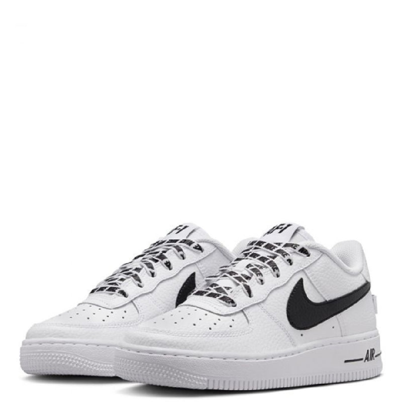 Big Kid's Air Force 1 Low Js White/Black (IR0270 100)