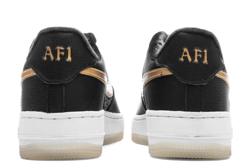 Big Kid's Air Force 1 Low LV8 BG Blk/Metallic Gold-Wht (FN6977 010)