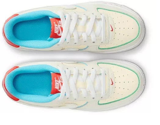 Big Kid's Air Force 1 LV8 2 BG Pale Ivry/Wt-Picante Rd (FQ8350 110)
