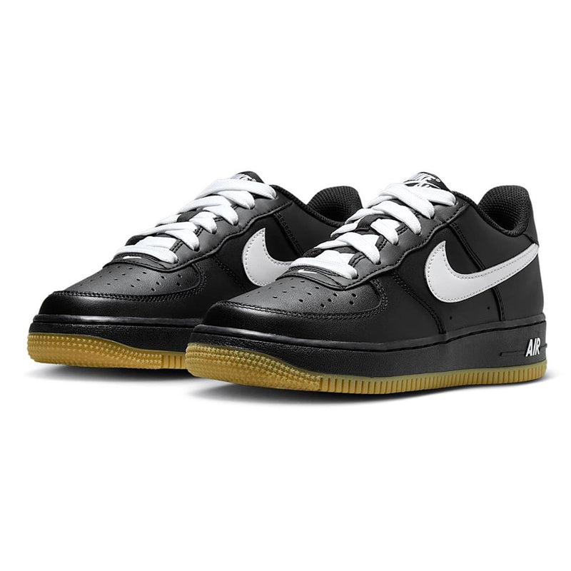 Big Kid's Air Force 1 LV8 3 Black/White-Gum Light Brown (IB8845 001)