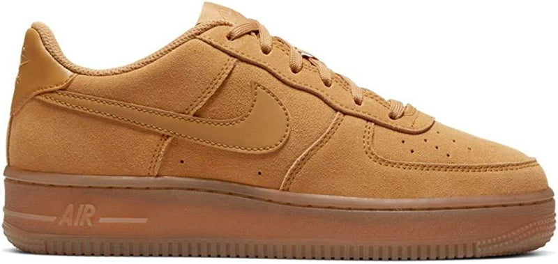 Big Kid's Air Force 1 LV8 Wheat/Wheat-Gum Light Brown (BQ5485 700)