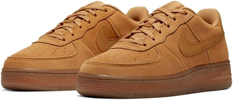 Big Kid's Air Force 1 LV8 Wheat/Wheat-Gum Light Brown (BQ5485 700)