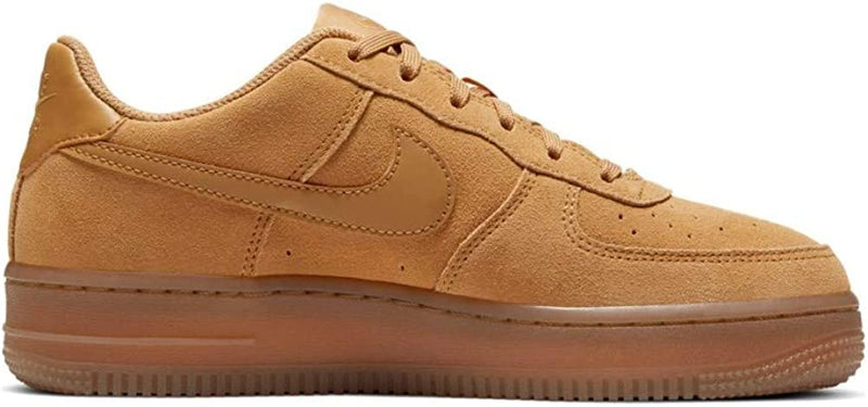 Big Kid's Air Force 1 LV8 Wheat/Wheat-Gum Light Brown (BQ5485 700)