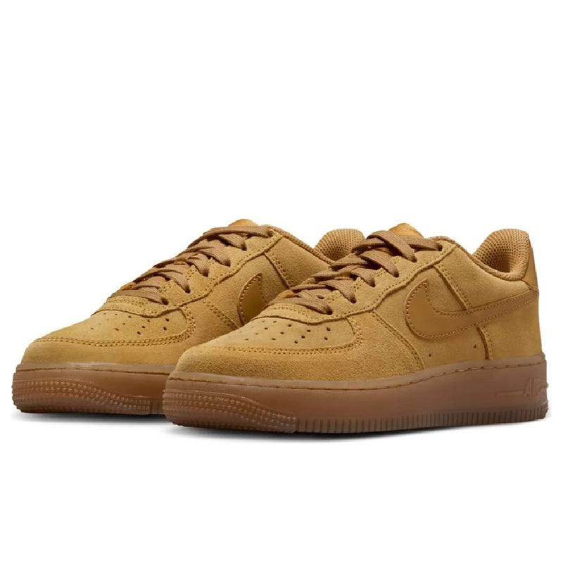 Big Kid's Air Force 1 LV8 Wheat/Wheat-Gum Light Brown (HQ7476 700)