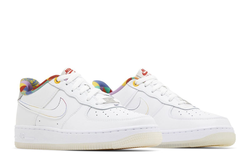 Big Kid's Air Force 1 LV8 White/White-White (FN8912 111)