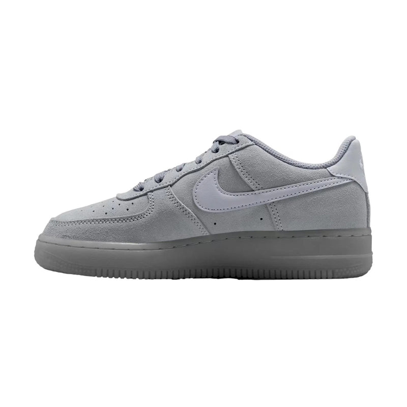 Big Kid's Air Force 1 LV8 Wolf Grey/Wolf Grey-Black (BQ5485 003)