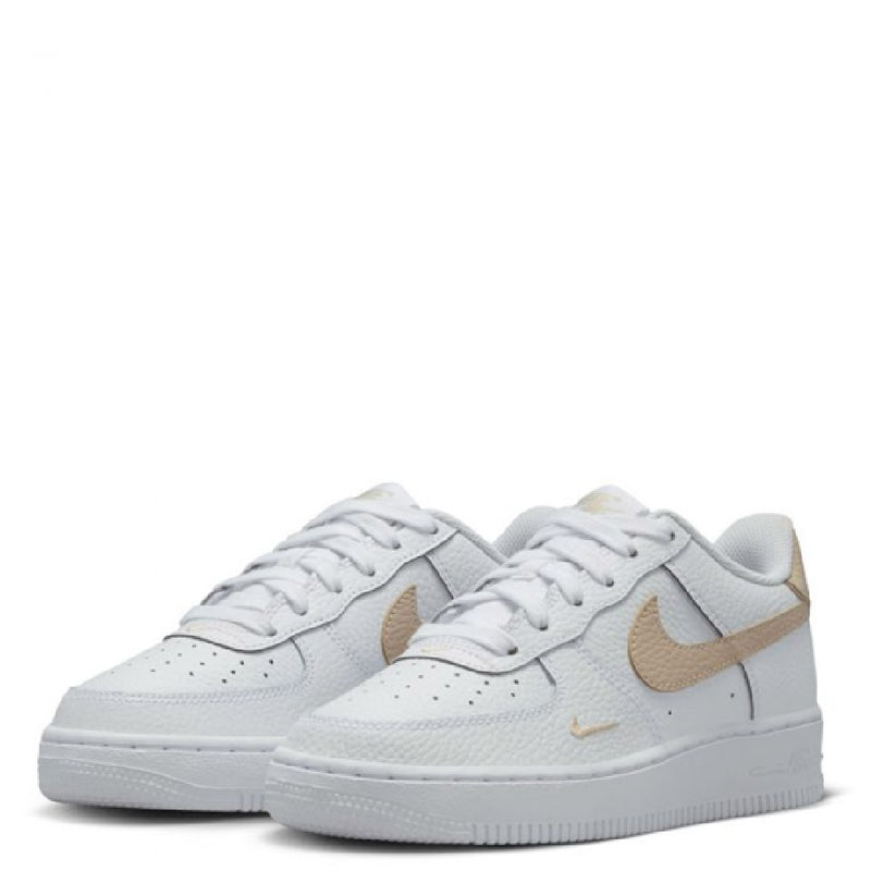 Big Kid's Air Force 1 MS White/Rattan (IO7403 102)