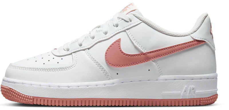 Big Kid's Air Force 1 Summit White/Red Stardust (DV7762 102)