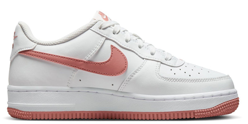 Big Kid's Air Force 1 Summit White/Red Stardust (DV7762 102)