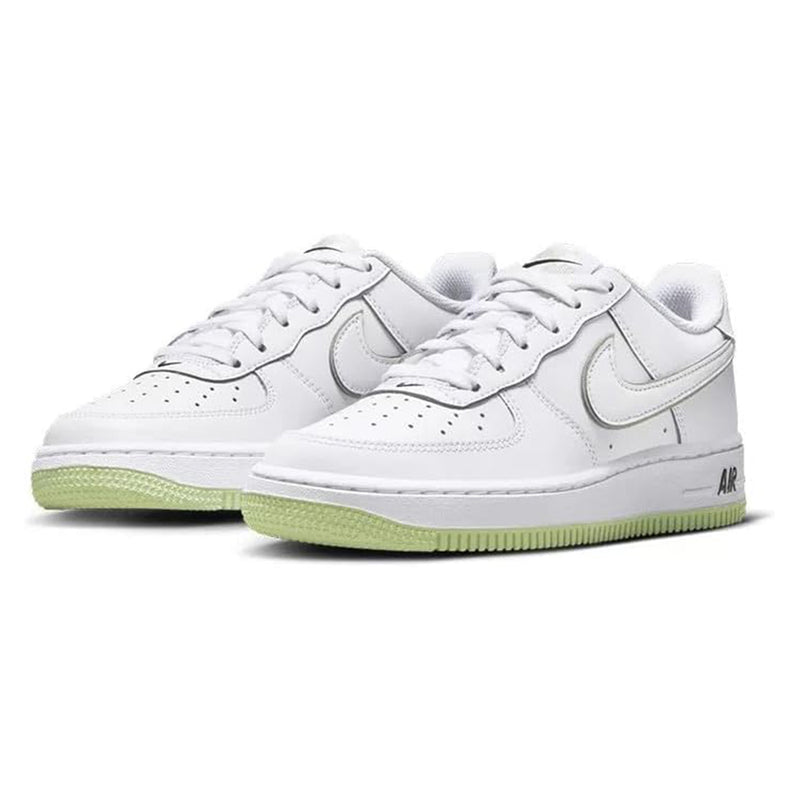 Big Kid's Air Force 1 White/Honeydew-White-Black (CT3839 108)