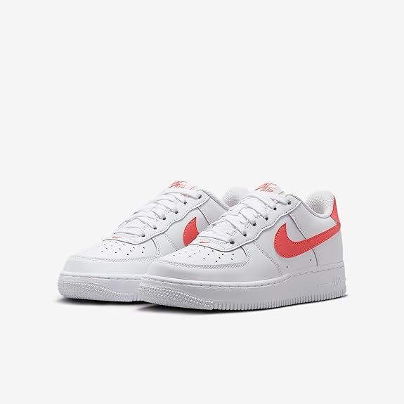 Big Kid's Air Force 1 White/Magic Ember (FV5948 117)