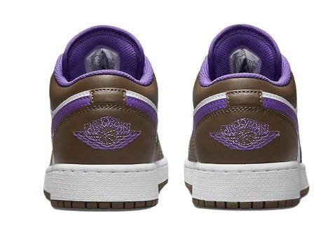 Big Kid's Air Jordan 1 Low Palomino/Wild Berry-White (553560 215)