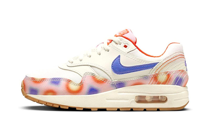 Big Kid's Air Max 1 Sail/Football Grey-Blue Joy (FN7287 100)