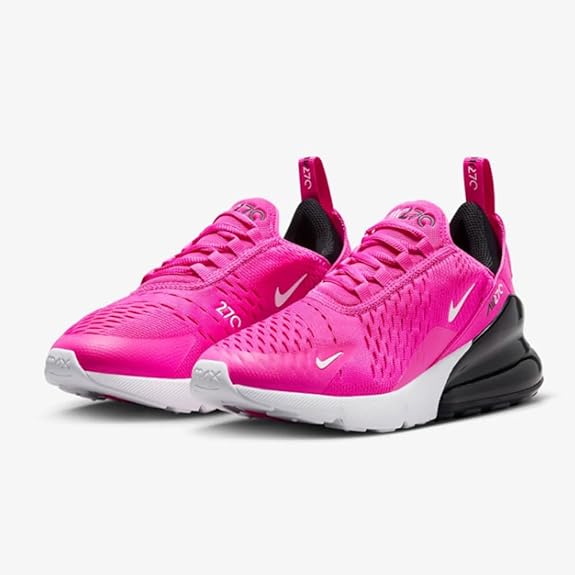 Big Kid's Air Max 270 Laser Fuchsia/Summit White (943345 602)