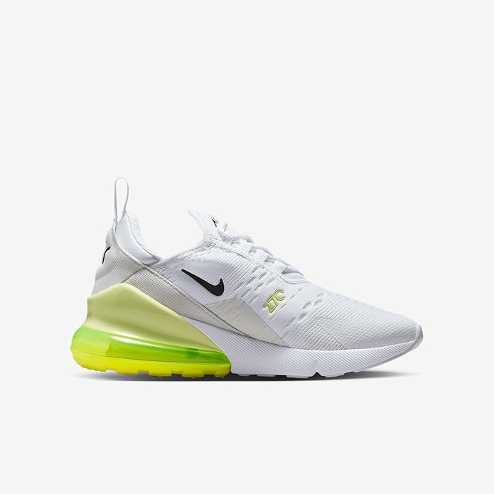 Big Kid's Air Max 270 White/Anthracite-Limelight (943345 123)