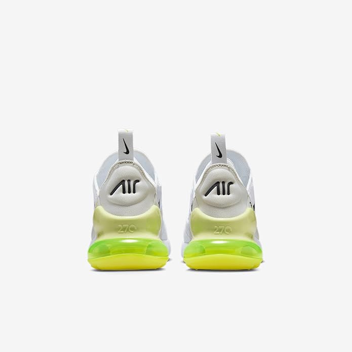 Big Kid's Air Max 270 White/Anthracite-Limelight (943345 123)
